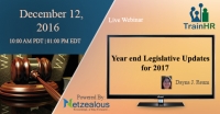 Webinar on  Year end Legislative Updates for 2017